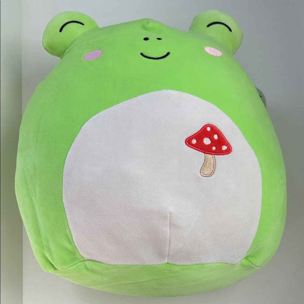 Squishmallow Green Frog with Mushroom Patch Wendy 2024 NWT